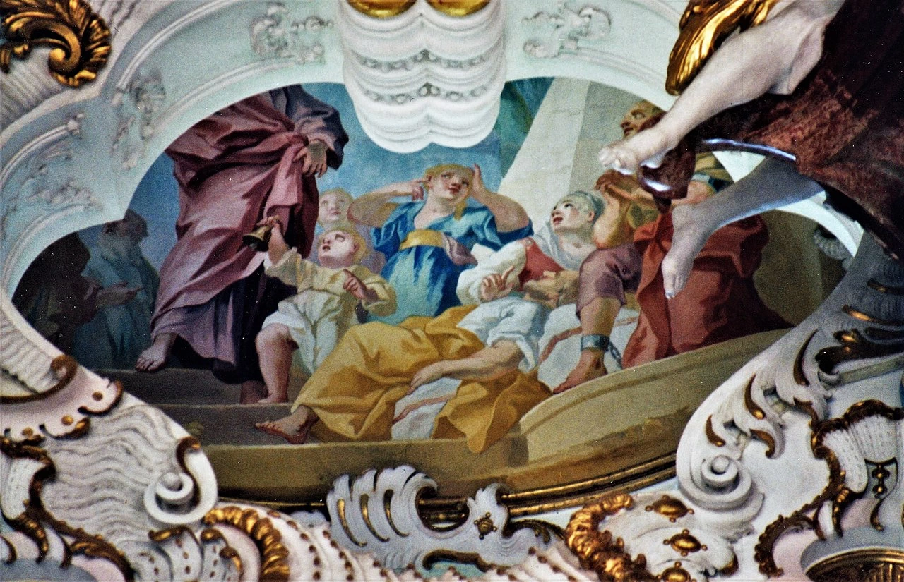 Affreschi della Wieskirche. Chiesa del Pellegrinaggio del Salvatore Flagellato - Steingaden 14